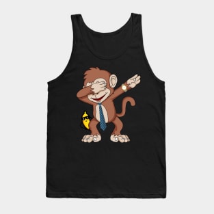 Dabbing Monkey Funny Birthday Gift Tank Top